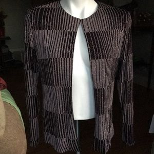 Xscape Sequin Black Jacket - M